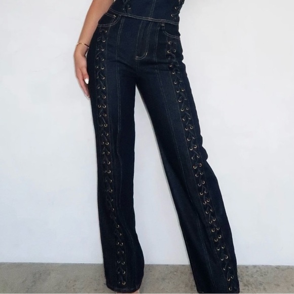 White fox denim two piece set - never worn - Picture 3 of 3